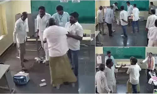 MLA Pinnelli: ఈవీఎం ధ్వంసం చేసిన మాచర్ల ఎమ్మెల్యే పిన్నెల్లి