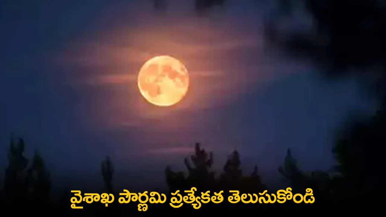 Vaishakha Purnima : వైశాఖ పౌర్ణమి ప్రత్యేకత తెలుసుకోండి Vaishakha Purnima : వైశాఖ పౌర్ణమి ప్రత్యేకత తెలుసుకోండి