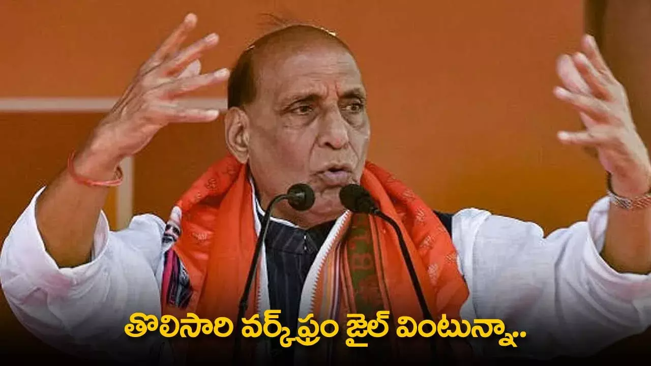 Rajnath Singh : తొలిసారి వర్క్ ఫ్రం జైల్ వింటున్నా.. రాజ్ నాథ్ సెటైర్లు Rajnath Singh : తొలిసారి వర్క్ ఫ్రం జైల్ వింటున్నా.. రాజ్ నాథ్ సెటైర్లు