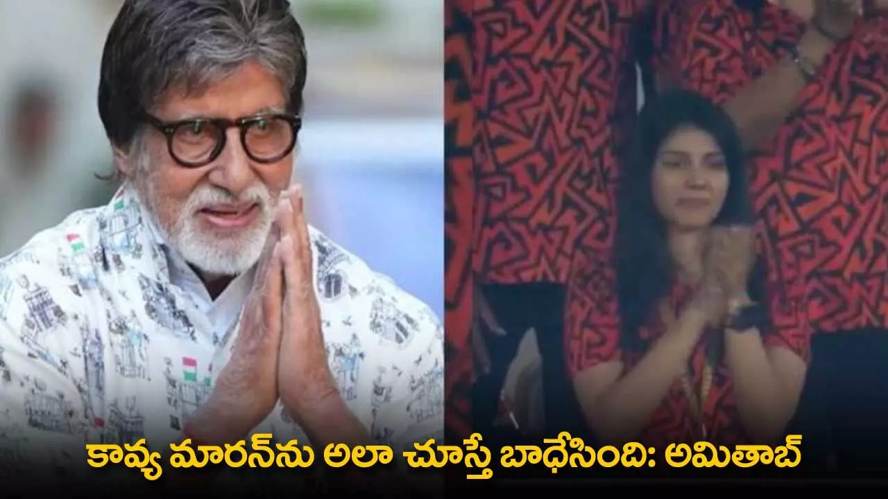 Kavya Maran : కావ్య మారన్ను అలా చూస్తే బాధేసింది: అమితాబ్ Kavya Maran : కావ్య మారన్ను అలా చూస్తే బాధేసింది: అమితాబ్