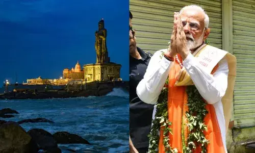 Narendra Modi: ఎన్నికల ప్రచారం ముగియగానే ధ్యానం లోకి మోదీ Narendra Modi: ఎన్నికల ప్రచారం ముగియగానే ధ్యానం లోకి మోదీ