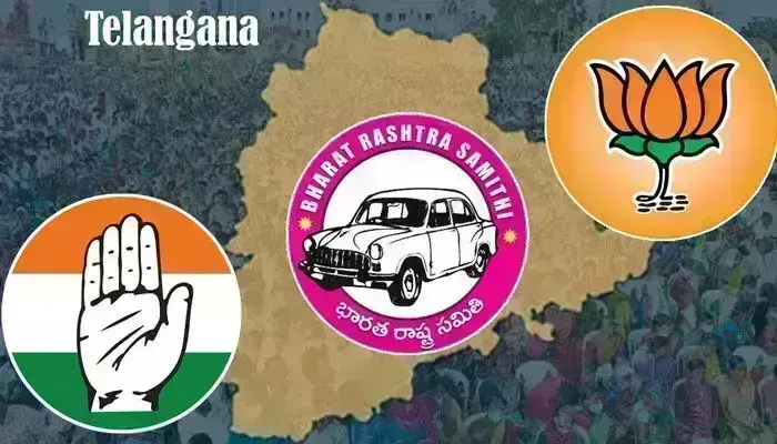 Tg: కాంగ్రెస్‌ 9,  బీజేపీ ఏడు- క్షణక్షణం మారుతున్న ఆధిక్యాలు