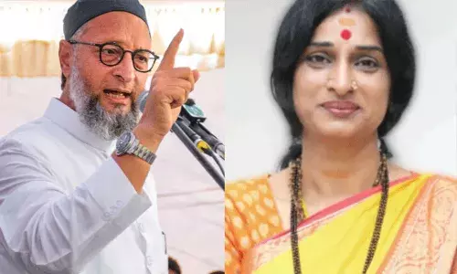 మాధవి లతపై ఒవైసీ ఆధిక్యం మాధవి లతపై ఒవైసీ ఆధిక్యం