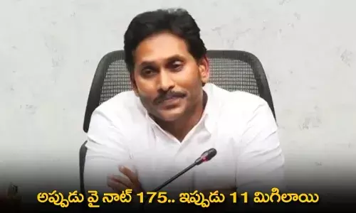 AP : అప్పుడు వై నాట్ 175.. ఇప్పుడు 11 మిగిలాయి AP : అప్పుడు వై నాట్ 175.. ఇప్పుడు 11 మిగిలాయి