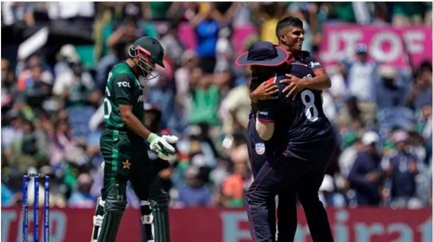 T20 WORLD CUP: పాక్పై అమెరికా సూపర్ విజయం T20 WORLD CUP: పాక్పై అమెరికా సూపర్ విజయం