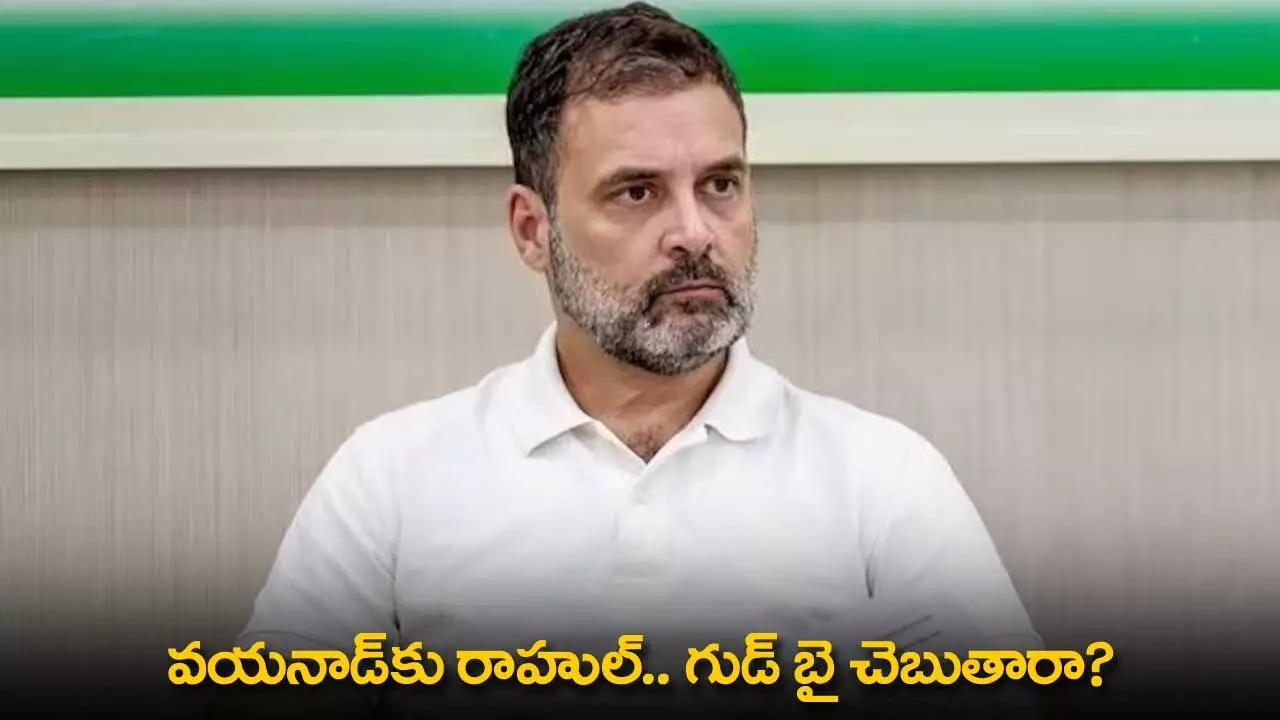 Rahul Gandhi : వయనాడ్కు రాహుల్.. గుడ్ బై చెబుతారా? Rahul Gandhi : వయనాడ్కు రాహుల్.. గుడ్ బై చెబుతారా?