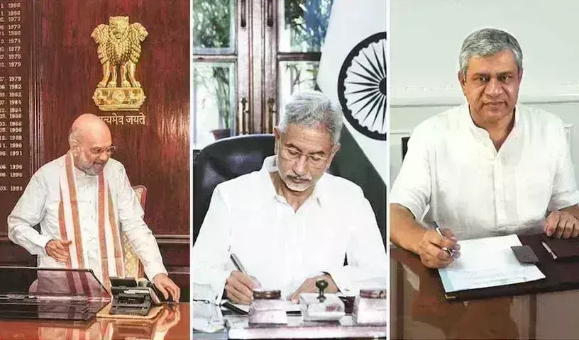 Central Cabinet: కేంద్ర మంత్రుల బాధ్యతల స్వీకరణ Central Cabinet: కేంద్ర మంత్రుల బాధ్యతల స్వీకరణ