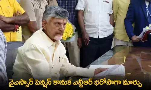 NTR Bharosa : వైఎస్సార్ పెన్షన్ కానుక ఎన్టీఆర్ భరోసాగా మార్పు NTR Bharosa : వైఎస్సార్ పెన్షన్ కానుక ఎన్టీఆర్ భరోసాగా మార్పు