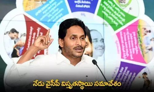 AP : నేడు వైసీపీ విస్తృతస్థాయి సమావేశం AP : నేడు వైసీపీ విస్తృతస్థాయి సమావేశం