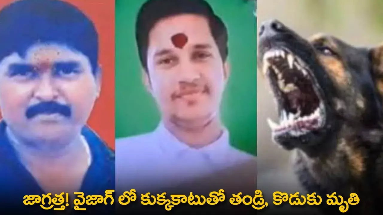 Dog : కుక్కను పెంచుకుంటున్నారా.. జాగ్రత్త! వైజాగ్ లో కుక్కకాటుతో తండ్రి, కొడుకు మృతి Dog : కుక్కను పెంచుకుంటున్నారా.. జాగ్రత్త! వైజాగ్ లో కుక్కకాటుతో తండ్రి, కొడుకు మృతి