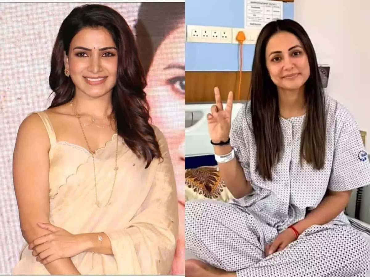 Hina Khan : క్యాన్సర్ తో బాధపడుతున్న బాలీవుడ్ నటిని వారియర్ అని పిలిచిన సమంత Hina Khan : క్యాన్సర్ తో బాధపడుతున్న బాలీవుడ్ నటిని వారియర్ అని పిలిచిన సమంత