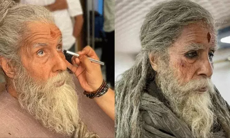 కల్కి కోసం అమితాబ్ బచ్చన్ ని అశ్వత్థామగా మార్చిన మేకప్ ఆర్టిస్ట్.. కల్కి కోసం అమితాబ్ బచ్చన్ ని అశ్వత్థామగా మార్చిన మేకప్ ఆర్టిస్ట్..