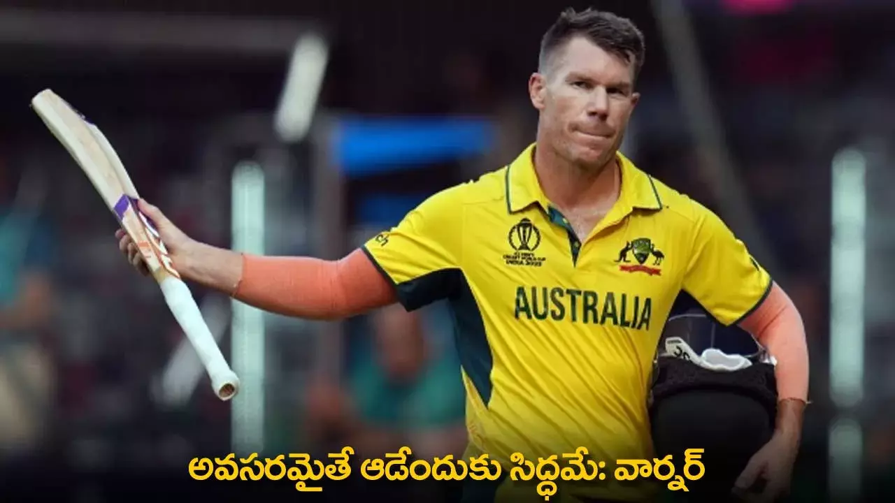 David Warner : అవసరమైతే ఆడేందుకు సిద్ధమే: వార్నర్ David Warner : అవసరమైతే ఆడేందుకు సిద్ధమే: వార్నర్