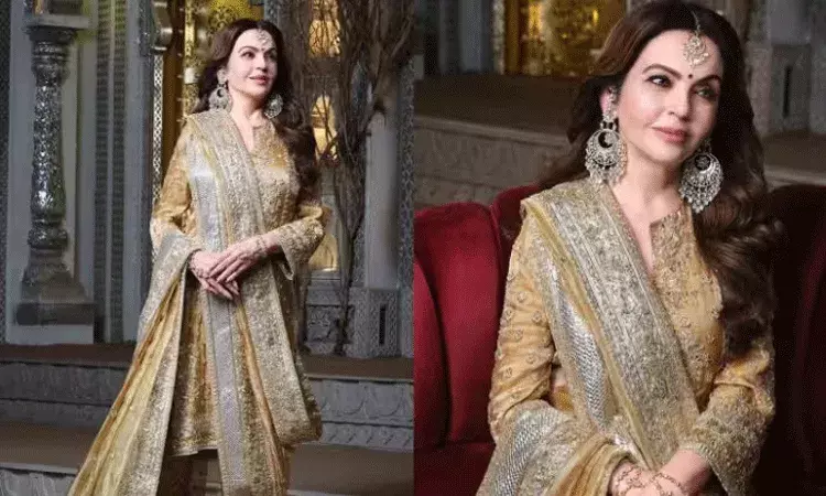 అనంత్ హల్దీ వేడుకల్లో నీతా అంబానీ డ్రెస్ హైలెట్.. 150 ఏళ్ల నాటి హైదరాబాదీ చౌగోషియా దుస్తులు అనంత్ హల్దీ వేడుకల్లో నీతా అంబానీ డ్రెస్ హైలెట్.. 150 ఏళ్ల నాటి హైదరాబాదీ చౌగోషియా దుస్తులు