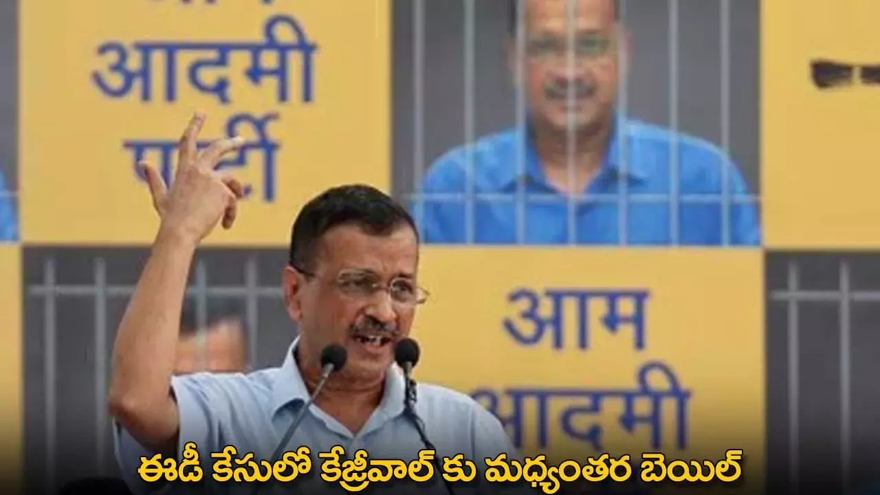 Arvind Kejriwal : ఈడీ కేసులో కేజ్రీవాల్ కు మధ్యంతర బెయిల్