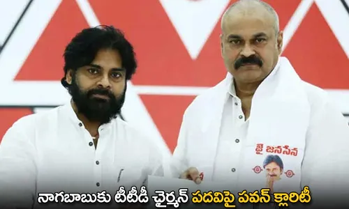 Pawan Kalyan : నాగబాబుకు టీటీడీ ఛైర్మన్ పదవిపై పవన్ క్లారిటీ Pawan Kalyan : నాగబాబుకు టీటీడీ ఛైర్మన్ పదవిపై పవన్ క్లారిటీ