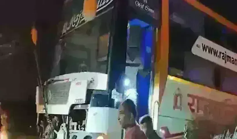 Gujarat : ట్రక్కును ఢీ కొట్టిన బస్సు..