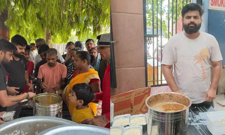 ఆస్పత్రి బయట రూ.5లకే భోజనం.. ప్రతిరోజు 700 మందికి ఆహారం అందిస్తున్న విదిత్ శర్మ ఆస్పత్రి బయట రూ.5లకే భోజనం.. ప్రతిరోజు 700 మందికి ఆహారం అందిస్తున్న విదిత్ శర్మ