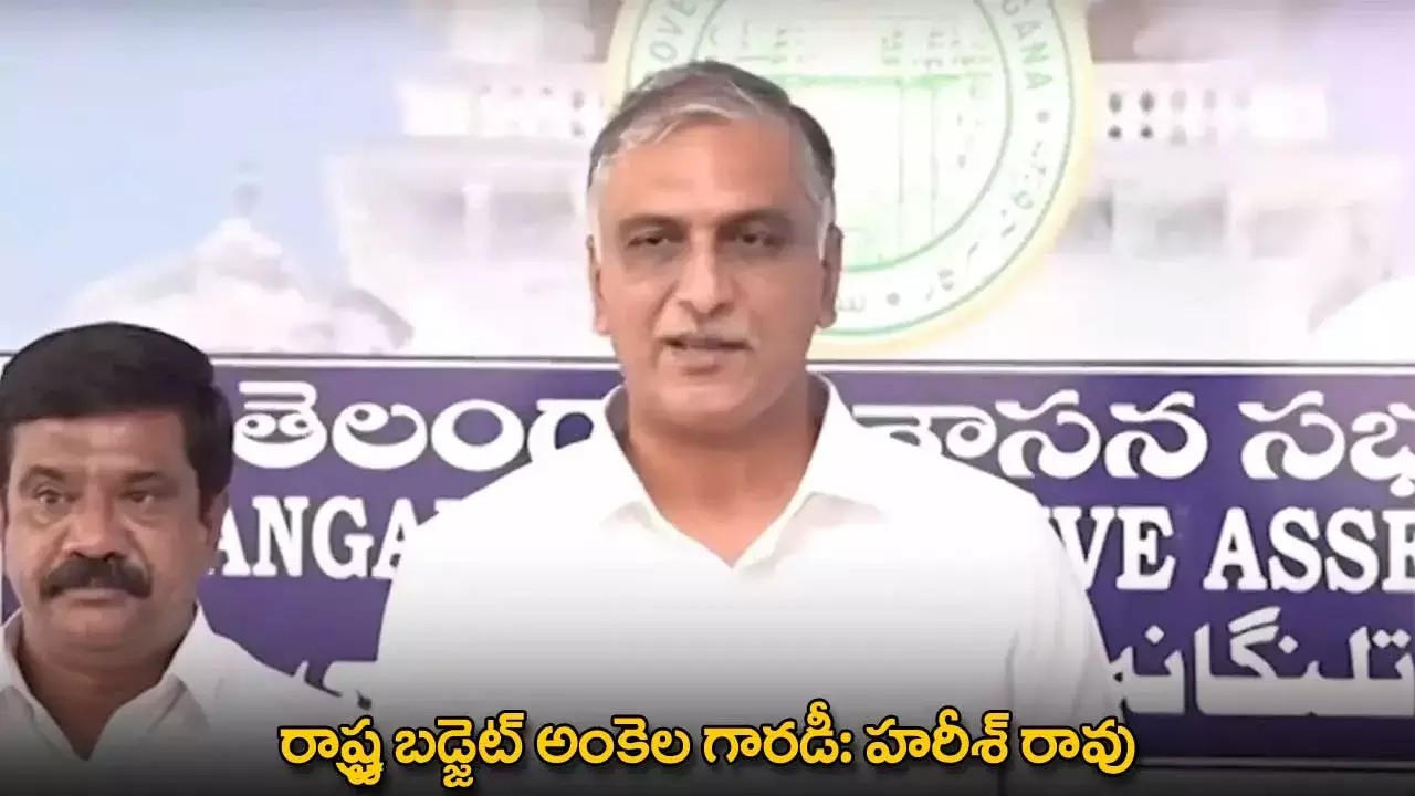 Harish Rao : రాష్ట్ర బడ్జెట్ అంకెల గారడీ: హరీశ్ రావు
