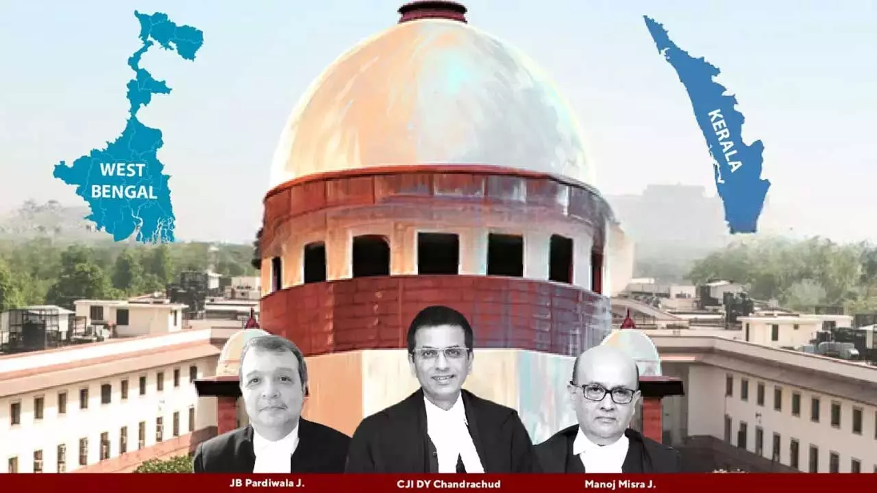 Supreme Court : కేరళ, బెంగాల్ గవర్నర్ కార్యాలయాలకు సుప్రీం నోటీసులు Supreme Court : కేరళ, బెంగాల్ గవర్నర్ కార్యాలయాలకు సుప్రీం నోటీసులు
