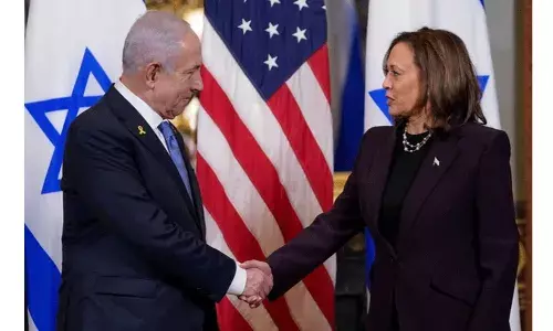 US: కాల్పుల విరమణ ఒప్పందం కుదుర్చుకోవాలని నెతన్యాహును కోరిన హారిస్..