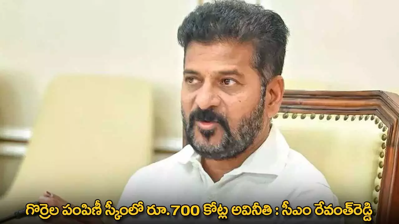 CM Revanth Reddy : గొర్రెల పంపిణీ స్కీంలో రూ.700 కోట్ల అవినీతి : సీఎం రేవంత్రెడ్డి CM Revanth Reddy : గొర్రెల పంపిణీ స్కీంలో రూ.700 కోట్ల అవినీతి : సీఎం రేవంత్రెడ్డి