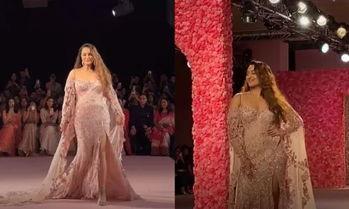 India Couture Week : పెళ్లి తర్వాత ర్యాంప్కి తిరిగి వచ్చిన సోనాక్షి India Couture Week : పెళ్లి తర్వాత ర్యాంప్కి తిరిగి వచ్చిన సోనాక్షి