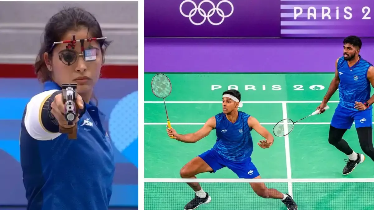 Paris Olympics 2024: మరో పతకం వేటలో మను,  క్వార్టర్స్లోకి సాత్విక్-చిరాగ్ Paris Olympics 2024: మరో పతకం వేటలో మను,  క్వార్టర్స్లోకి సాత్విక్-చిరాగ్