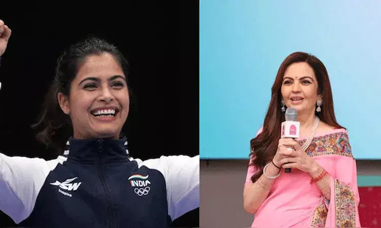 చరిత్ర సృష్టించిన అథ్లెట్లు: మను భాకర్ ను అభినందించిన నీతా అంబానీ