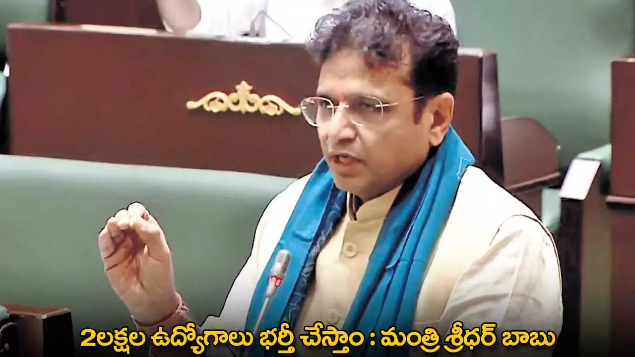 Minister Sridhar Babu : 2లక్షల ఉద్యోగాలు భర్తీ చేస్తాం : మంత్రి శ్రీధర్ బాబు Minister Sridhar Babu : 2లక్షల ఉద్యోగాలు భర్తీ చేస్తాం : మంత్రి శ్రీధర్ బాబు