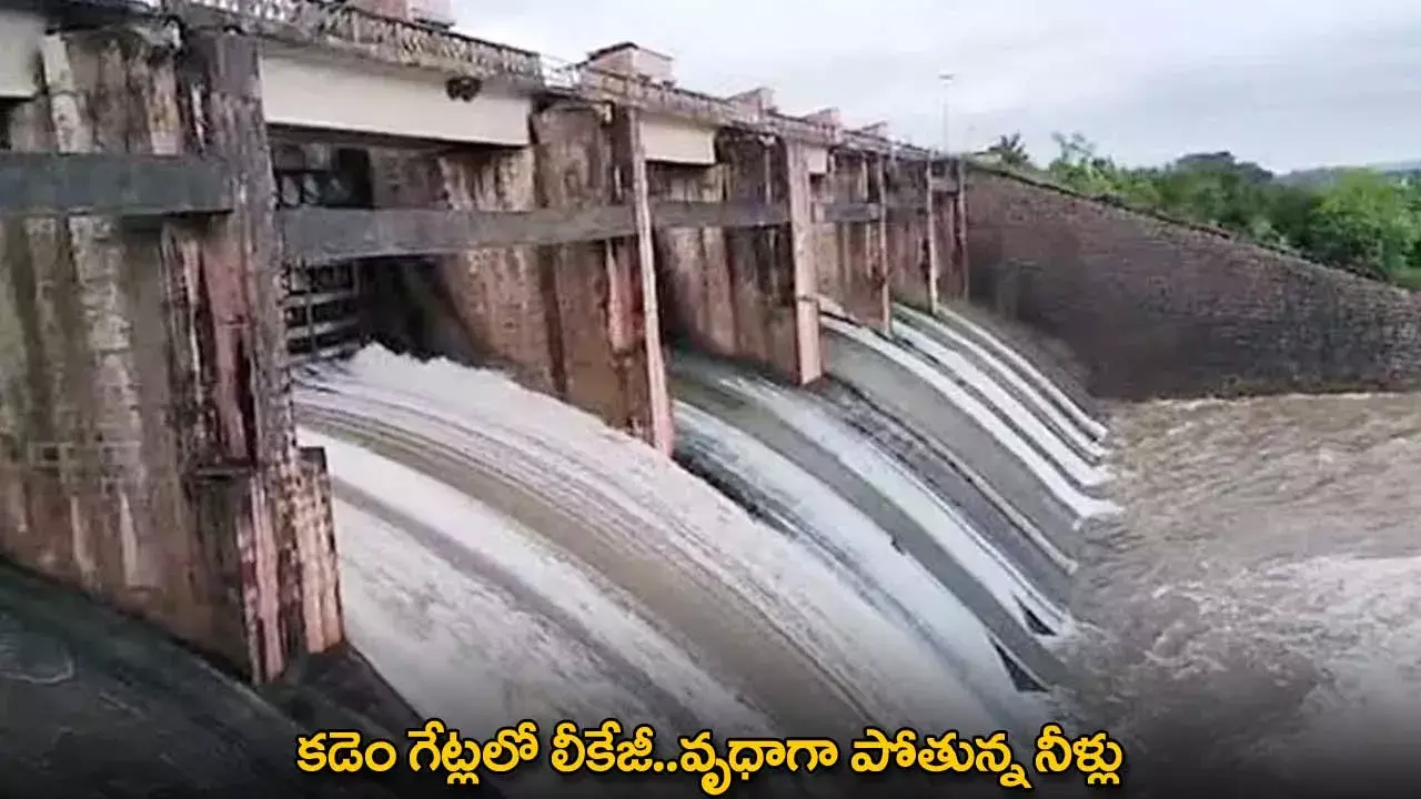 Kadam Project : కడెం గేట్లలో లీకేజీ..వృధాగా పోతున్న నీళ్లు