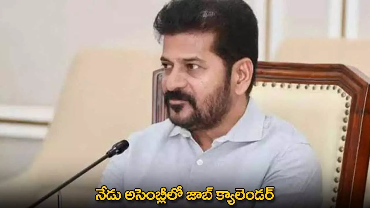 Job Calender : నేడు అసెంబ్లీలో జాబ్ క్యాలెండర్ Job Calender : నేడు అసెంబ్లీలో జాబ్ క్యాలెండర్