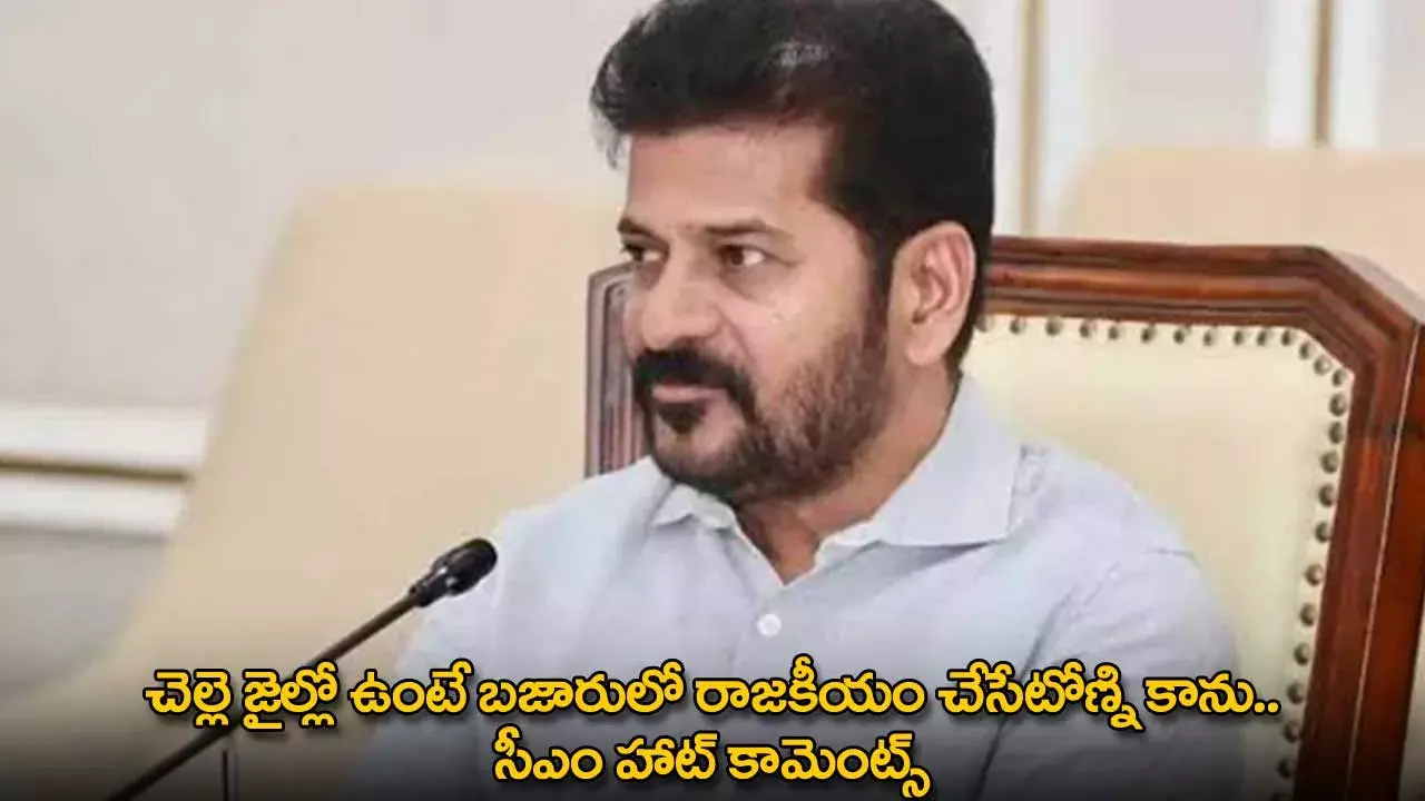 TG : చెల్లె జైల్లో ఉంటే బజారులో రాజకీయం చేసేటోణ్ని కాను.. సీఎం హాట్ కామెంట్స్ TG : చెల్లె జైల్లో ఉంటే బజారులో రాజకీయం చేసేటోణ్ని కాను.. సీఎం హాట్ కామెంట్స్