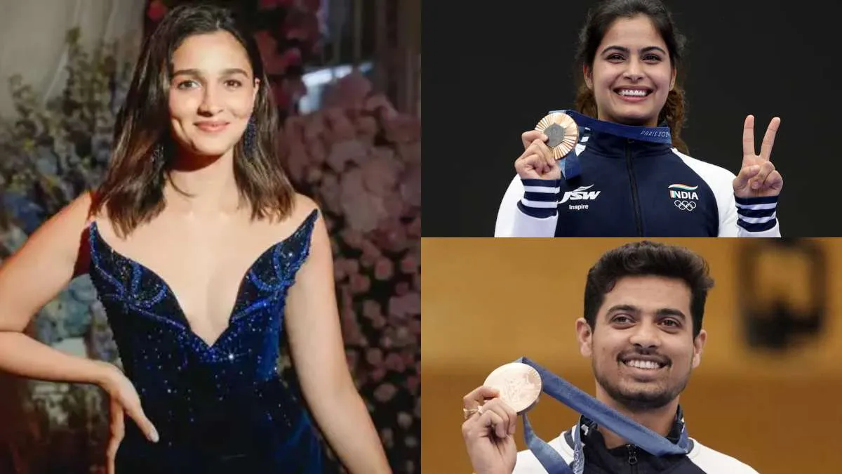 Paris Olympics 2024 : మను భాకర్, సరబ్జోత్ సింగ్, స్వప్నిల్ కుసాలేలను అభినందించిన అలియా భట్ Paris Olympics 2024 : మను భాకర్, సరబ్జోత్ సింగ్, స్వప్నిల్ కుసాలేలను అభినందించిన అలియా భట్