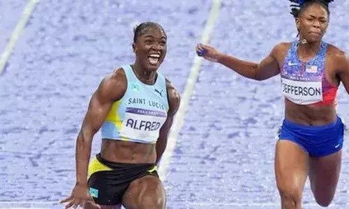 OLYMPICS: వరల్డ్ ఫాస్టెస్ట్ ఉమెన్ అల్ఫ్రెడ్ OLYMPICS: వరల్డ్ ఫాస్టెస్ట్ ఉమెన్ అల్ఫ్రెడ్