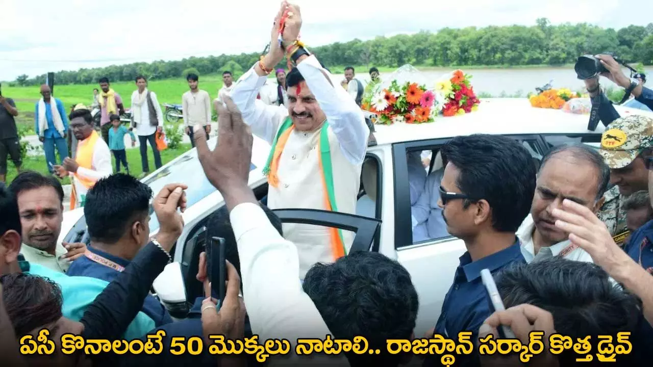 Rajasthan : ఏసీ కొనాలంటే 50 మొక్కలు నాటాలి.. రాజస్థాన్ సర్కార్ కొత్త డ్రైవ్ Rajasthan : ఏసీ కొనాలంటే 50 మొక్కలు నాటాలి.. రాజస్థాన్ సర్కార్ కొత్త డ్రైవ్
