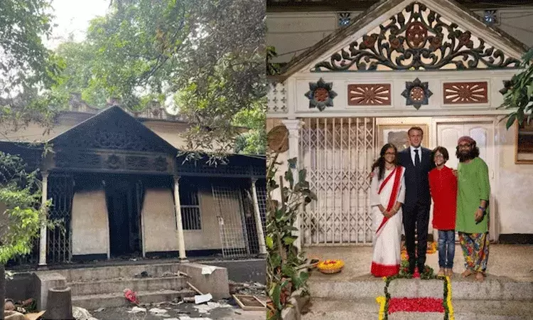 బంగ్లాదేశ్‌: ప్రముఖ జానపద సంగీత విద్వాంసుడి ఇల్లు తగుల బెట్టిన విధ్వంసకారులు..