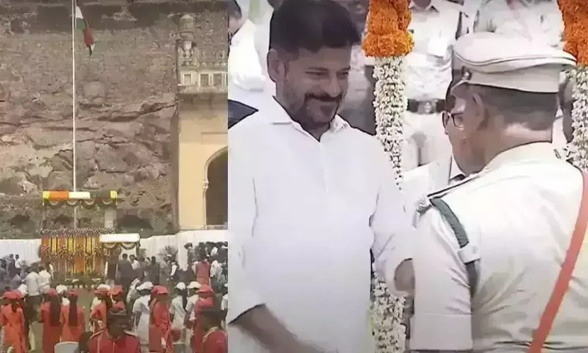 Revanth Reddy: గోల్కొండ కోటపై  స్వాతంత్య్ర దినోత్సవ వేడుకలు