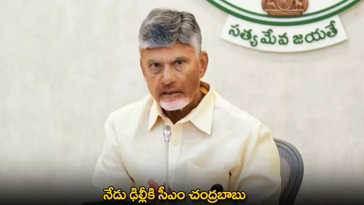 CM Chandrababu : నేడు ఢిల్లీకి సీఎం చంద్రబాబు CM Chandrababu : నేడు ఢిల్లీకి సీఎం చంద్రబాబు