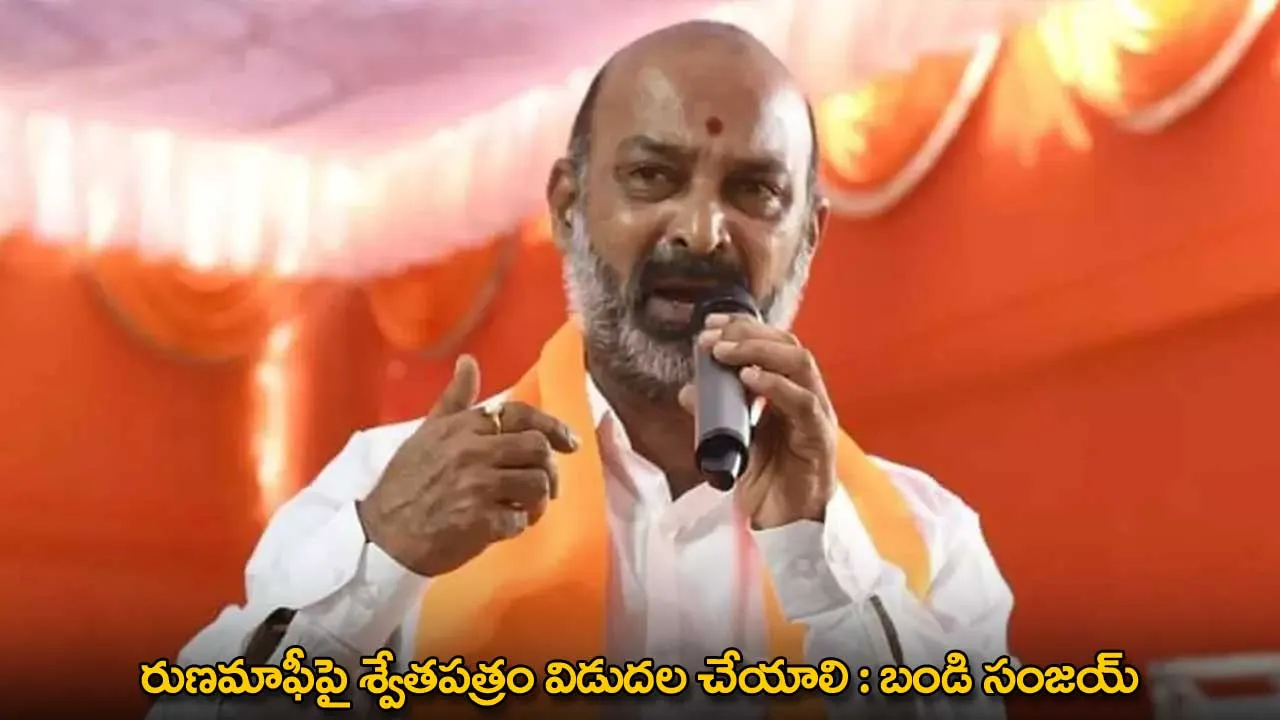Bandi Sanjay : రుణమాఫీపై శ్వేతపత్రం విడుదల చేయాలి : బండి సంజయ్ Bandi Sanjay : రుణమాఫీపై శ్వేతపత్రం విడుదల చేయాలి : బండి సంజయ్