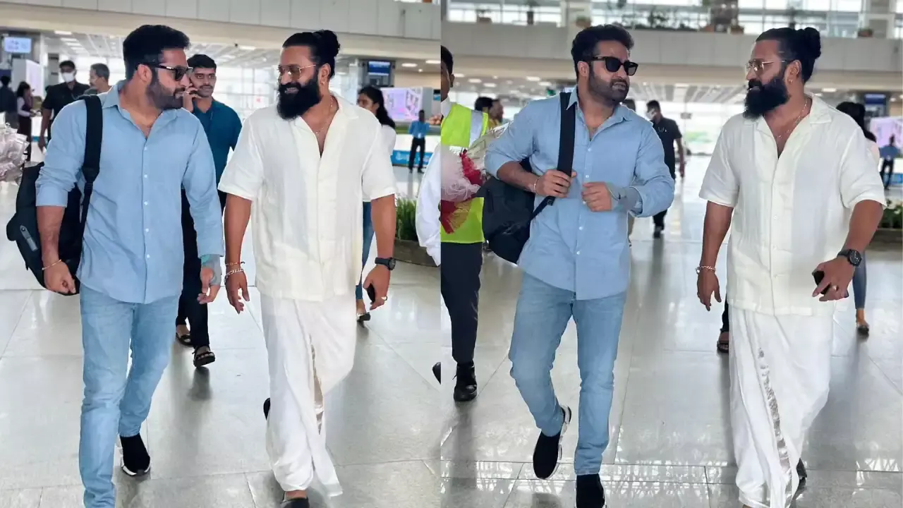 Rishabh Shetty with NTR :   ఎన్టీఆర్ తో రిషభ్ శెట్టి Rishabh Shetty with NTR :   ఎన్టీఆర్ తో రిషభ్ శెట్టి