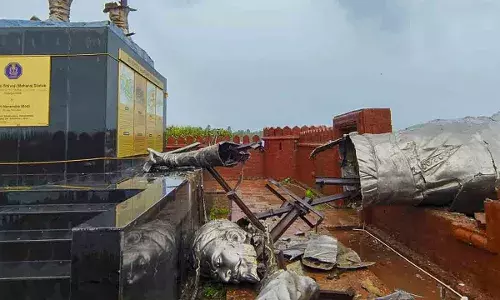 Maharashtra :  ఛత్రపతి శివాజీ విగ్రహం తయారు చేసిన శిల్పి అరెస్ట్ Maharashtra :  ఛత్రపతి శివాజీ విగ్రహం తయారు చేసిన శిల్పి అరెస్ట్