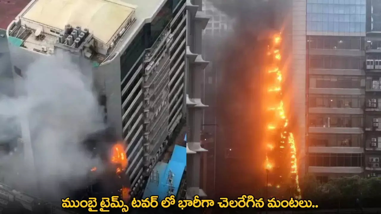 Times Tower Fire Accident : ముంబై టైమ్స్ టవర్ లో భారీగా చెలరేగిన మంటలు..