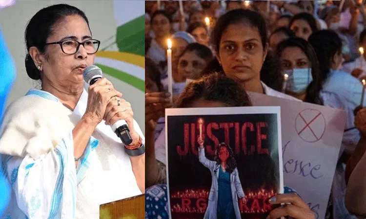 నిరసన బదులు దుర్గా పూజపై దృష్టి పెట్టండి.. సీఎం పిలుపుపై హత్యాచార బాధితురాలి తల్లి ఆగ్రహం నిరసన బదులు దుర్గా పూజపై దృష్టి పెట్టండి.. సీఎం పిలుపుపై హత్యాచార బాధితురాలి తల్లి ఆగ్రహం
