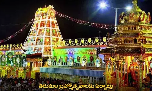 Tirumala Brahmotsavam : తిరుమల బ్రహ్మోత్సవాలకు ఏర్పాట్లు