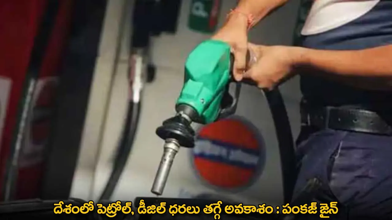 Pankaj Jain : దేశంలో పెట్రోల్, డీజిల్ ధరలు తగ్గే అవకాశం : పంకజ్ జైన్ Pankaj Jain : దేశంలో పెట్రోల్, డీజిల్ ధరలు తగ్గే అవకాశం : పంకజ్ జైన్