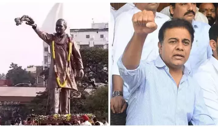 KTR:  గాంధీ భవన్‌కు.. రాజీవ్‌గాంధీ విగ్రహాన్ని తరలిస్తాం