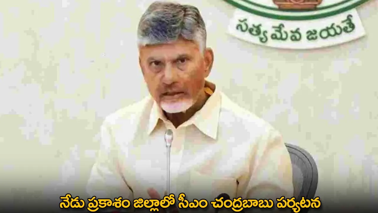 CM Chandrababu Naidu : నేడు ప్రకాశం జిల్లాలో సీఎం చంద్రబాబు పర్యటన CM Chandrababu Naidu : నేడు ప్రకాశం జిల్లాలో సీఎం చంద్రబాబు పర్యటన