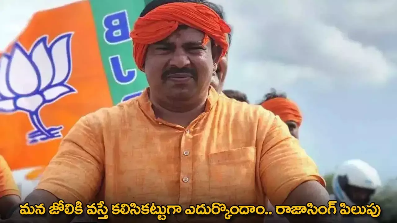 Raja Singh : మన జోలికి వస్తే కలిసికట్టుగా ఎదుర్కొందాం.. రాజాసింగ్ పిలుపు Raja Singh : మన జోలికి వస్తే కలిసికట్టుగా ఎదుర్కొందాం.. రాజాసింగ్ పిలుపు