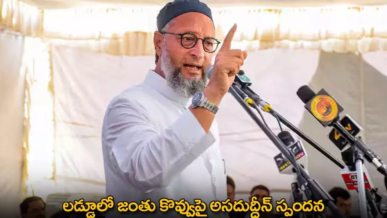 Tirumala Laddu Controversy : లడ్డూలో జంతు కొవ్వుపై అసదుద్దీన్ స్పందన